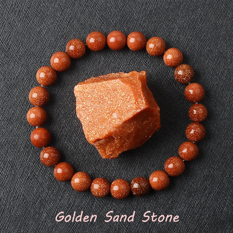 Geniune Epidote Zoisite Bead Bracelet Homme Natural Quartz Lava Tiger Eye Stone Bracelet Made of Natural Stone Jewelry for Women