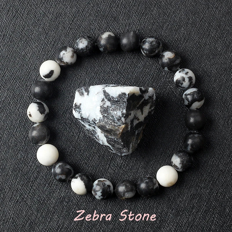 Geniune Epidote Zoisite Bead Bracelet Homme Natural Quartz Lava Tiger Eye Stone Bracelet Made of Natural Stone Jewelry for Women