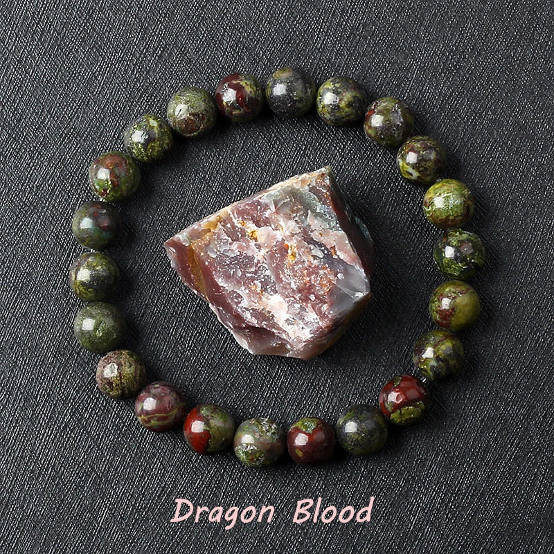 Geniune Epidote Zoisite Bead Bracelet Homme Natural Quartz Lava Tiger Eye Stone Bracelet Made of Natural Stone Jewelry for Women