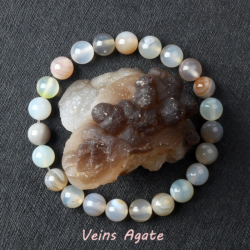 Geniune Epidote Zoisite Bead Bracelet Homme Natural Quartz Lava Tiger Eye Stone Bracelet Made of Natural Stone Jewelry for Women