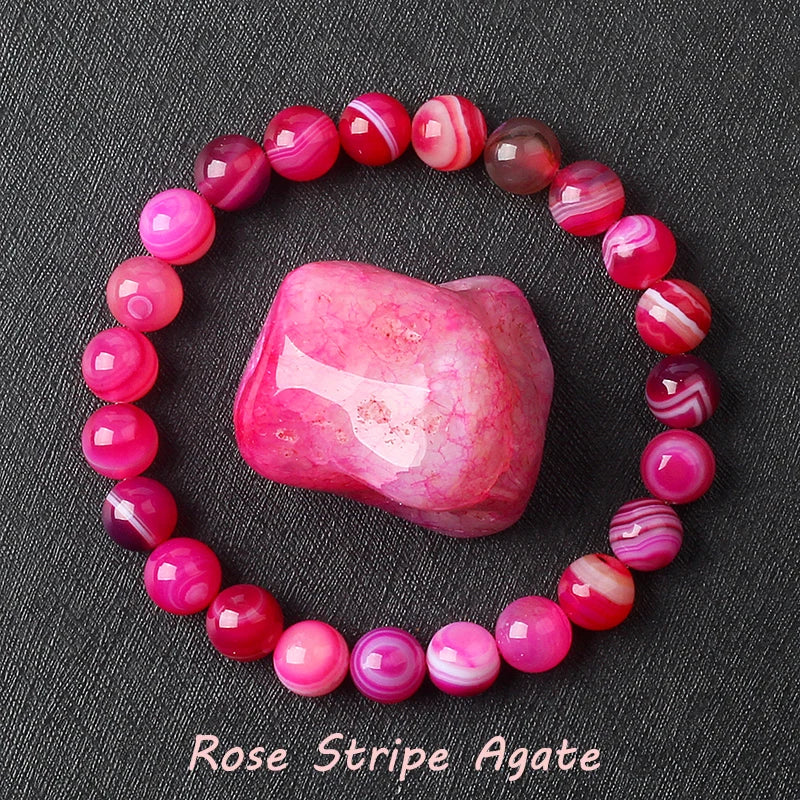 Geniune Epidote Zoisite Bead Bracelet Homme Natural Quartz Lava Tiger Eye Stone Bracelet Made of Natural Stone Jewelry for Women